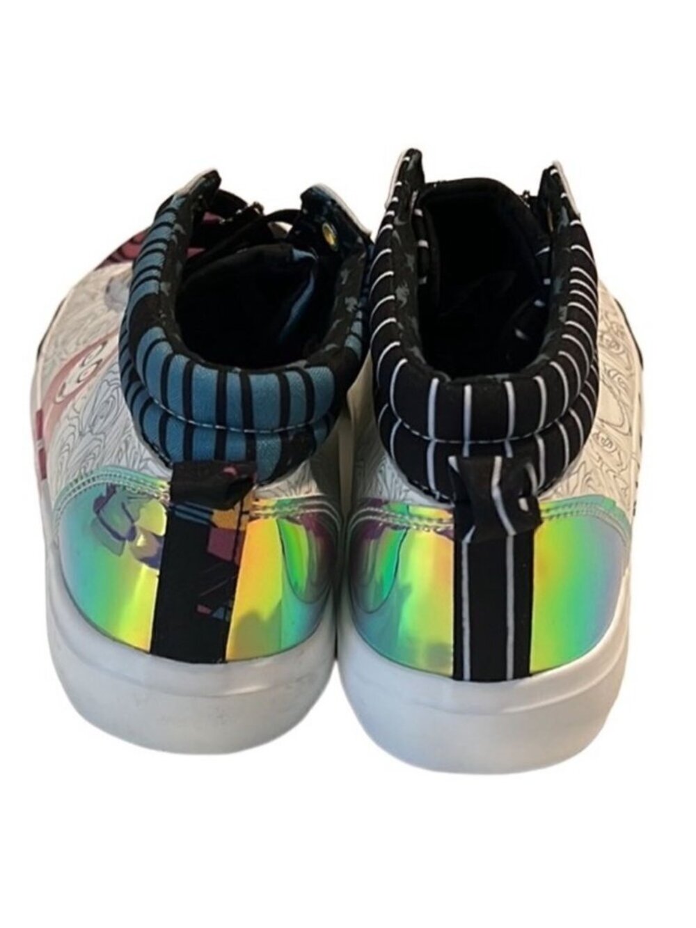 Disney Night Before Christmas Jack Skellington Sally High Top Sneakers Size 7 - Picture 5 of 14